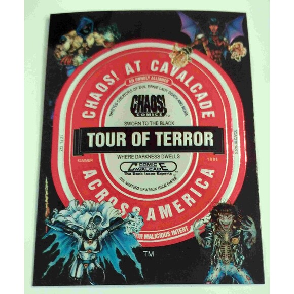 LADY DEATH SIGNED ASHCAN #1 CHAOS! AT CAVALCADE TOUR SDCC MICRO EDITION +CARD - Picture 3 of 4